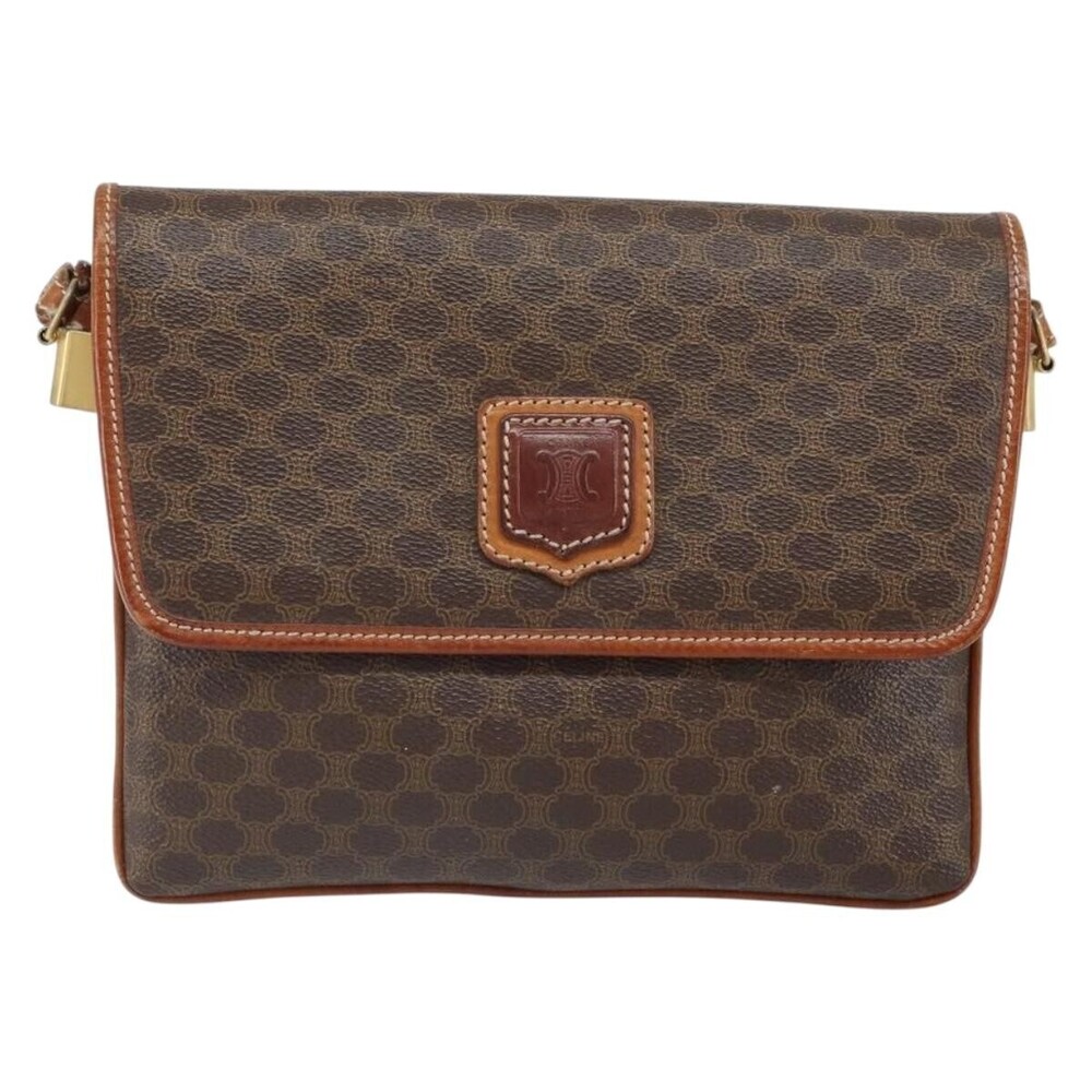 Celine Vintage Macadam Canvas and Leather